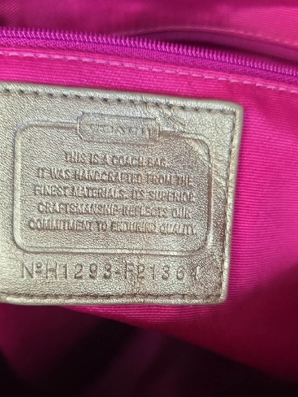 Coach Peyton Tattersall Plaid Tote Bag With Crossbody - Picture 4 of 9